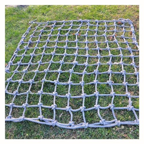 Kletternetz Für Kinder Und Erwachsene, Krabbelnetz Fallen Schutz Netz Für Outdoor Sport Innendekoration (Color : 8mm-10cm, Size : 2X2m/6.6X6.6ft)
