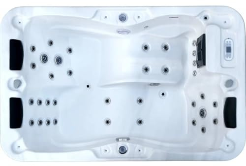 King-Spa Whirlpool Outdoor Aussenwhirlpool HotTub WLAN Pool NEU W195SL 2-3P White