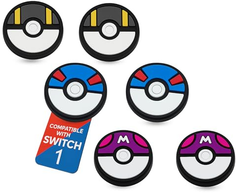 MatoSan® 6X Joystick Kappen Kompatibel mit Switch & Steam Deck – Silikon Thumbstick Aufsätze für besseren Grip – Switch OLED & Lite Zubehör – Daumenkappen für präzisere Steuerung