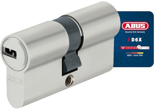 ABUS Profilzylinder D6XNP 40/50 mit 5 Schlüsseln und Code-Karte - Türschloss für Sicherheit an Haustür und Wohnungstür - Doppelzylinder mit Not- und Gefahrenfunktion