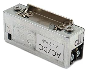 WITTKOWARE PESO 300OA Elektrischer Türöffner mit Entriegelung | 6-12V AC/DC E-Öffner 18mm schmal | Universal-Türöffner DIN links/rechts verstellbare Falle Symmetrisch
