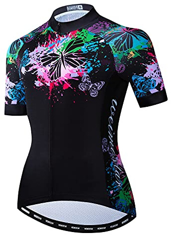Fahrradtrikot für Damen, Sommer, kurzärmelig, MTB-Shirt, Oberteil, Fahrradbekleidung, Cf2282, XL