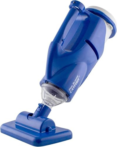 Water Tech POOL BLASTER Catfish batteriebetriebener wiederaufladbarer Staubsauger für Schwimmbad und Spa, Handsauger mit Saugkopfbreite 19cm