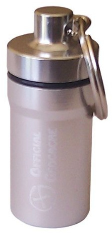 Geocaching Micro Cache Official Geocache, 5,2 cm, Grau