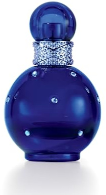 Britney Spears Midnight Fantasy 30 ml – Eau de Parfum für Damen – Blumiger Amber-Frucht Duft – Noten von Exotischer Pflaume, Samtiger Iris und Amber – Parfum Damen – Nachtblauer Flakon