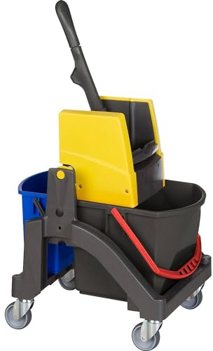 Vermop | Nasswischwagen AQUVA | Ohne Deichsel, mit 1 x 17-l-Eimer, 1 x 6-l-Eimer