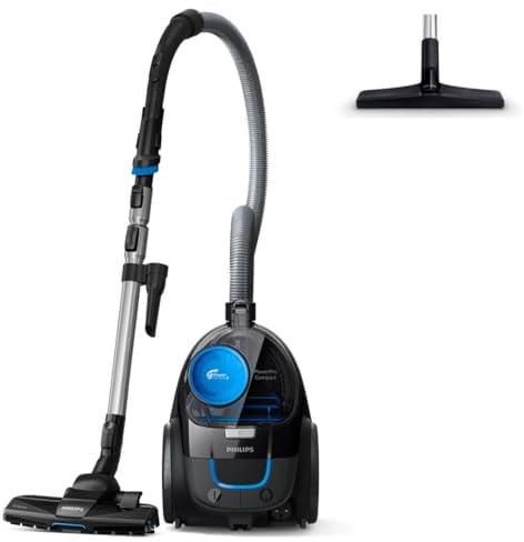 Philips PowerCyclone 5 Kompakt Staubsauger ohne Beutel - 900 W Leistung, Allergy H13 Anti-Pollen Filter, PowerCyclone Technologie, 99,9% Feinstaubabscheidung, TriActive Bürste (FC9331/09)