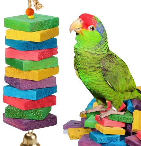 Papageienspielzeug, zum Kauen und Reißen von Papageien, für Graupapageien, , Nymphensittiche, Aras, Amazonpapageien, verschiedene Farben, 100 Stück