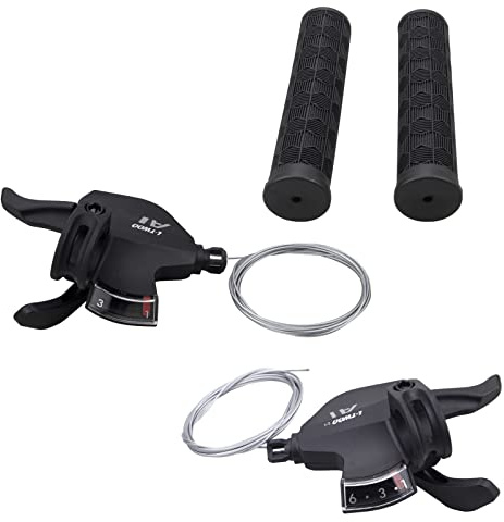 WEEROCK Fahrrad-Schalthebel, 18 Gänge, 3 x 6, Daumenschalthebel für Mountainbike