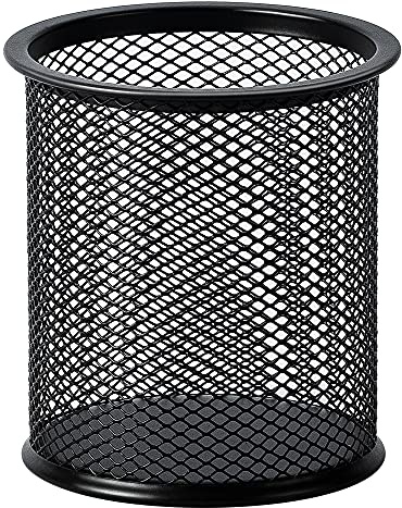 Amazon Basics Stifthalter aus Drahtgeflecht, schwarz