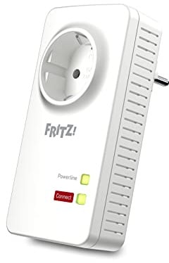 FRITZ!Powerline 1220 Adapter (1.200 MBit/s, 2 x Gigabit-LAN, ideal für NAS-Anwendungen und HD-Streaming)