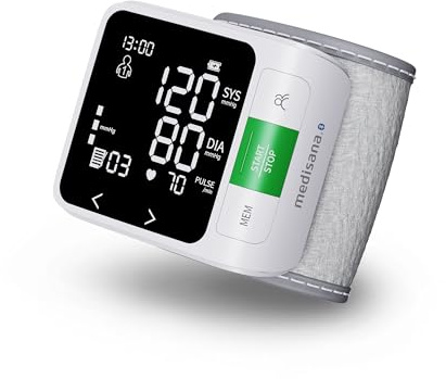 medisana BW 360 connect Handgelenk-Blutdruckmessgerät, Blutdruck- und Pulsmesser mit Bluetooth App, Ampel-Skala, und Speicherfunktion, Blutdruckmanschette mit Aufbewahrungsbox