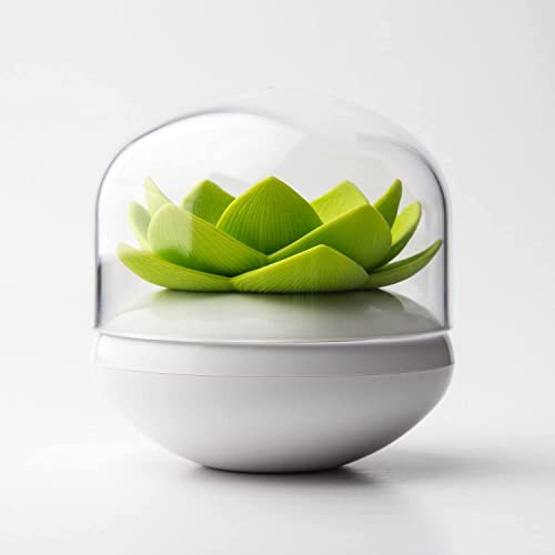 Norhogo Wattestäbchen Aufbewahrung Lotus Cotton Bud Holder, Exquisite Lotus, Wattestaebchen Zahnstocher Spender Halter Aufbewahrung Cotton Swab Box Toothpick Holder