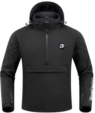 IRON JIA'S Motorradjacke Herren alle Jahreszeiten CE-geeignet,Motorrad jacke Winter mit CE-Schulterpolster und Ellbogenpolster, herausnehmbares Futter zum Schutz vor Kälte und Wind L