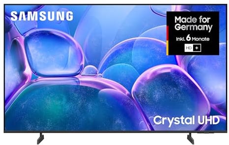 Samsung Crystal UHD 4K U7099F 43 Zoll (108 cm) LED Fernseher, Optimiert für Fussball und Gaming, Crystal Prozessor 4K, AI Upscaling, SmartThings, Knox Security, Kostenlose Inhalte, Smart AI TV