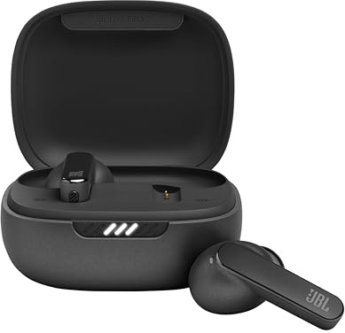 JBL Live Pro 2 TWS – Wasserdichte, True-Wireless In-Ear-Kopfhörer mit Noise-Cancelling in Schwarz – Mit bis zu 40 h Musikwiedergabe