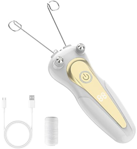 VOSSOT Epilierer Damen,Damen Gesichts-Haar-Entferner Elektrischer | Gesichtshaar-Entferner,USB Gesicht Epilierer Damen Epilierer LED,Gesichtshaarentferner Frauen,Gesicht Massager,Hair Shaver
