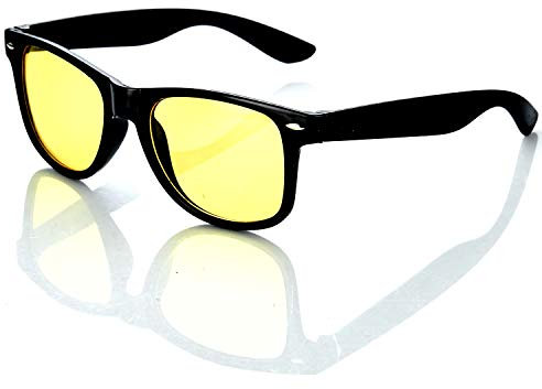Nachtsichtbrille im Retro-Look Kontrastbrille Nachtfahrbrille Nachtbrille