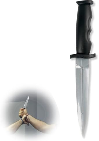 XPEX Fake messer Zaubermesser Gummi Trainingsmesser für Kampfsport Gummi Trainingsmesser Gefälschtes Gummimesser Übungsmesser Requisite für Kampfsport Training