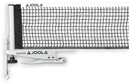 JOOLA 31013 Tischtennisnetz Snapper-Indoor Garnitur Freizeitsport Höhenverstellbar mit Feststellschraube - Klemmtechnik, silber/schwarz, one size