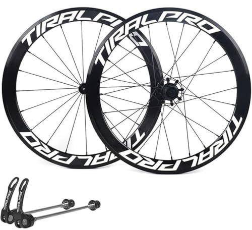 SDYAYFGE Fahrrad-Laufradsatz Schnellspanner-Felgenbremse 700C Rennrad-Raddichtungslager 20/24H Alu-Alu-Felgenunterstützung 7/8/9/10/11-Fach Kassette,Schwarz