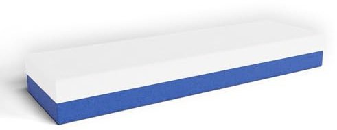 Zische Abziehstein 200x60x25 mm FEPA 220/400 - Schleifstein aus Edel-Korund - Messerschleifer zweiseitig mit grober und feiner Körnung - Messerschärfer