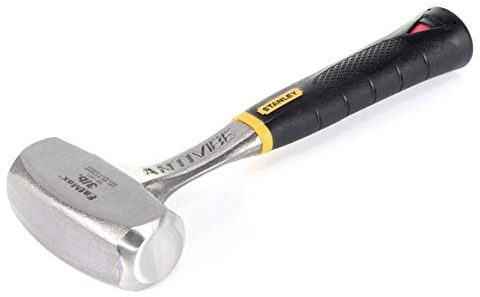 STANLEY FATMAX Anti-Vibrations 1,3kg Stahlfäustel, 1-56-001 | Ideal für beengte Räume, komfortabler Gummigriff, langlebige einteilige Konstruktion, breite Schlagfläche, Vibrationsdämpfung