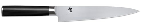 KAI Shun Classic japanisches Filiermesser flexibel 18 cm Klingenlänge - AUS-8A Stahl - Pakkaholzgriff - Made in Japan - Filetiermesser Filetmesser geschmiedet, Pakkaholz Schwarz