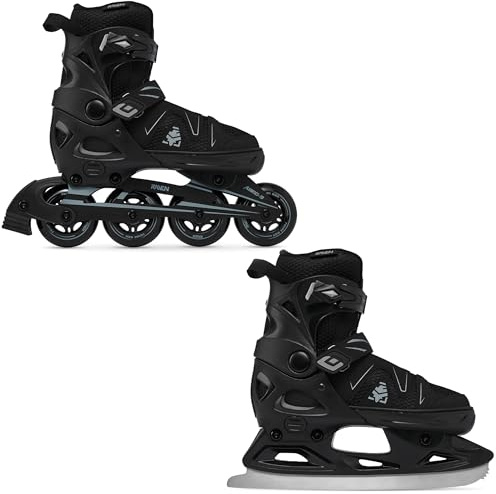 RAVEN Pulse 2in1 Schlittschuhe Inline Skates Inliner für Kinder und Erwachsene verstellbar