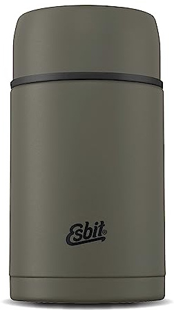 Esbit Thermobehälter Classic für Speisen - Warmhaltebehälter 1000 ml in Olivgrün - aus Edelstahl für warme und kalte Lebensmittel
