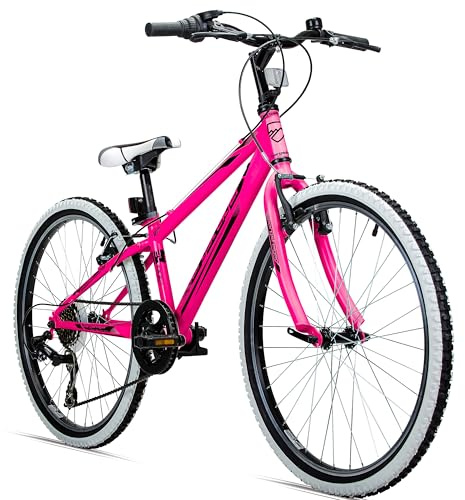 Bergsteiger Kansas 20/24 Zoll Kinderfahrrad Mountainbike Jungen & Mädchen | Mit V-Bremsen, Ständer, Klingel und Reflektoren, ideal für Kinder von 110–130 cm auf Schulweg und Freizeit.