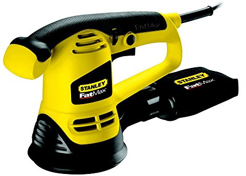 STANLEY FATMAX 480W Exzenterschleifer, mit Koffer, FME440K-QS | Variable Geschwindigkeit, Staubabsaugsystem, einfacher Papierwechsel, staubgeschützter Schalter, 4m langes Kabel