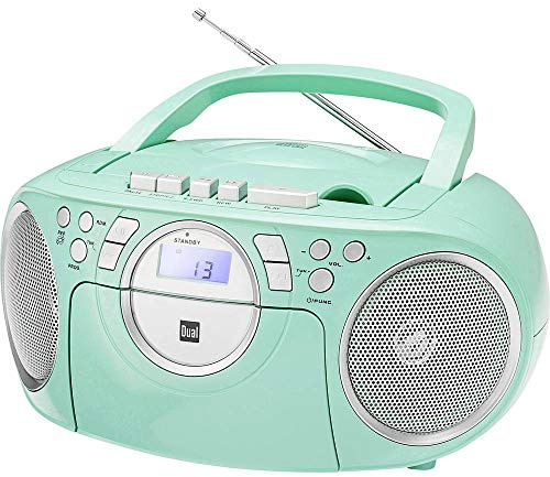 Dual P 70 Mint • Kassettenradio, CD-Player, UKW-Radio, Boombox, Stereo, Lautsprecher, AUX-Eingang, Netz- / Batteriebetrieb, Tragbar