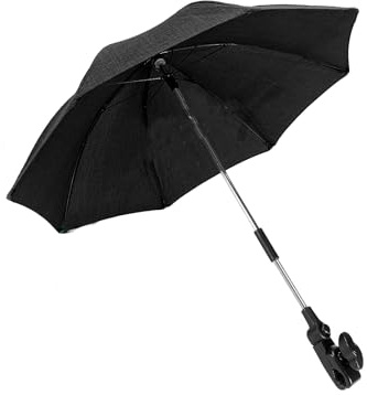 Universal Sonnenschirm für Kinderwagen UV Schutz, UPF50+, Sonnenschutz Regenschirm für Kinderwagen und Buggy, 71 cm Durchmesser, Universalhalterung für Rund- und Ovalrohre