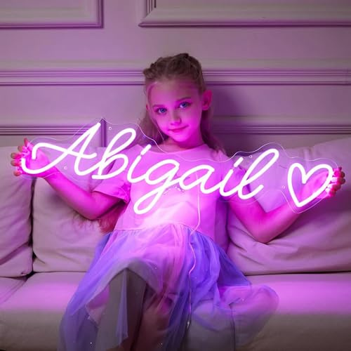 Aslanka Leuchtschild Personalisiert, Neonschild Led Personalisiert für Wand | Neon Sign Schild, Led Schild Personalisiert für Zimmerwanddekoration, Firmensignatur, Bar, Hochzeit, Geburtstag, Geschenk
