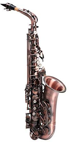 Classic Cantabile Winds AS-450 Eb Altsaxophon Antique Red (Messing, Vintage Lackierung, Hoch-Fis-Klappen, ergonomische Klappenmechanik)