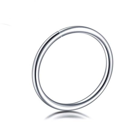 Artskin Nasenring Titan-Nasenstecker-Ring für Frauen und Männer 20G 18G 16G Septum Tragus Conch Ohrringe Lippenstecker Silber/Gold/Schwarz/Rosa/Roségold 6mm/7mm/8mm/9mm/10mm