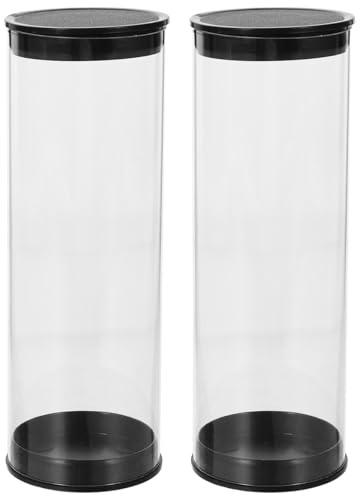 2 StüCk Golfball-RöHren, Transparente PVC-BehäLter Mit Deckel, Tragbarer Golfballkoffer FüR Aufbewahrung Und Transport, Ideal FüR Golfplatz Und Treffen