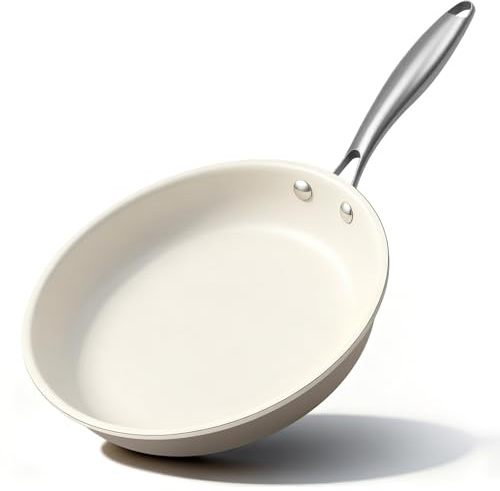 Jovire Antihaft Bratpfanne 27cm,Keramik-beschichtet für alle Herdarten Omelette,Induktion Kompatibel Pfanne, PFOA-frei, Backofenfest, Spülmaschinenfest