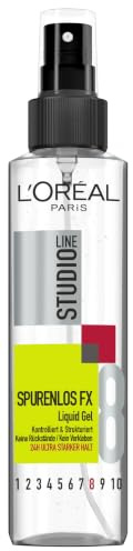 L'Oréal Paris Studio Line Flüssiges Haargel, Styling Spray für 24h ultra starken Halt, Kein Verkleben, Spurenlos FX Liquid Gel, 150 ml
