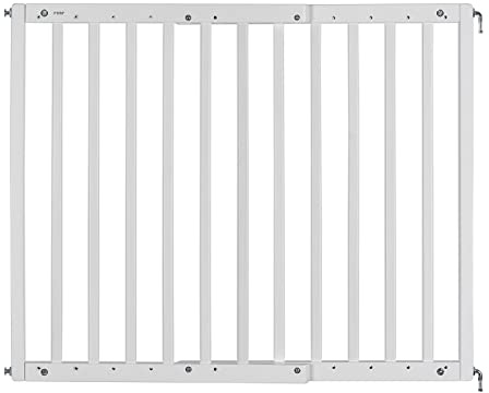 reer Türgitter und Treppenschutzgitter | Baukasten zum Selbstbauen | zum Schrauben | ausziehbar 63-103,5 cm | weiß