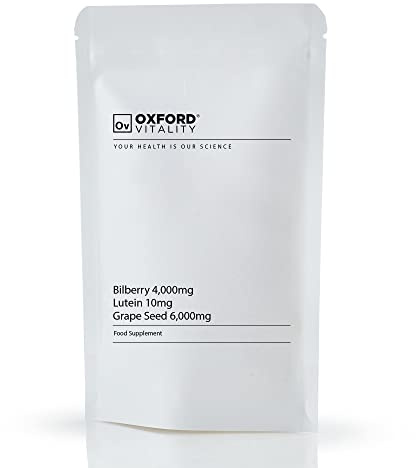 Oxford Vitality - Blaubeere 4000mg Lutein 10mg Traubenkern 50 mg Tabletten