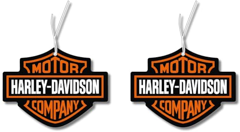 2x Duftbaum Harley Motiv, Auto lustig Duftspender, Duftbaum Auto tuning Set, Lufterfrischer, Duftanhänger Auto, Biker, Davidson