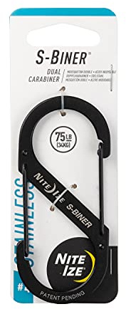 Nite Ize Karabiner S-Biner - Stahl GR 4, schwarz, NI-SB4-03-01