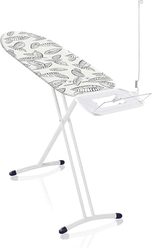 Leifheit Bügelbrett Air Board Express L Solid für eine Dampfstation, Bügeltisch mit Baumwollbezug, Dampfbügelbrett mit ultraleichter Bügelfläche