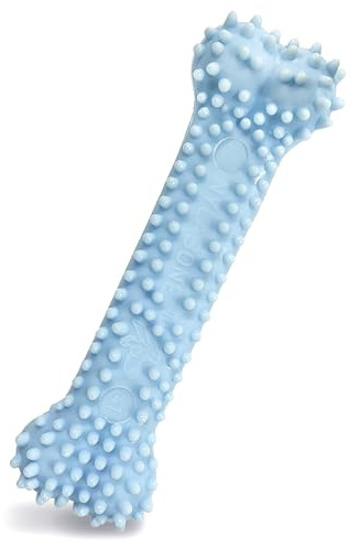 Interpet NBP901PEU Nylabone für Welpen, Kauspielzeug für den Zahnwechsel - blau, Hühnergeschmack, XS