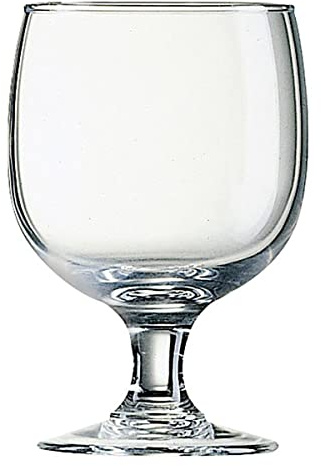 Arcoroc ARC E3559 Amélia Trinkglas, Wasserglas, Saftglas, Kelch, 190ml, Glas, transparent, 12 Stück