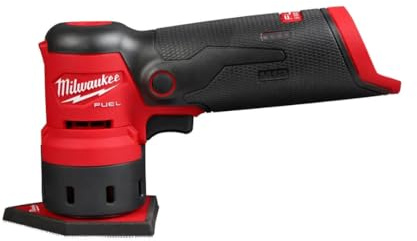Milwaukee 2531-20 12V bürstenloser Akku-Exzenterschleifer (nur Werkzeug), Rot und Schwarz