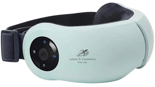 Lalano’S Cosmetics Eye Massager – Faltbares Augenmassagegerät mit Wärme, Luftdruck & Musikfunktion – 5 Modi, USB-Aufladung, 1200 mAh Akku – gegen Müdigkeit, Migräne & Augenringe
