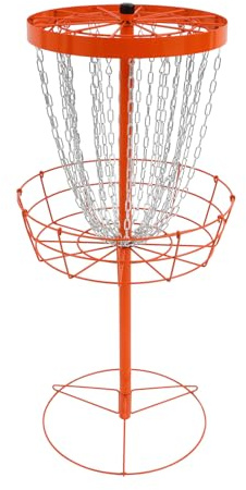 DunleyMin Disc Golf Korb 24 Ketten disc Golf Trainingsstand Tragbares discgolf Ziel Eisen Training Korb Outdoor Discgolfkorb für alle Arten von Außenbereichen